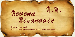 Nevena Mišanović vizit kartica